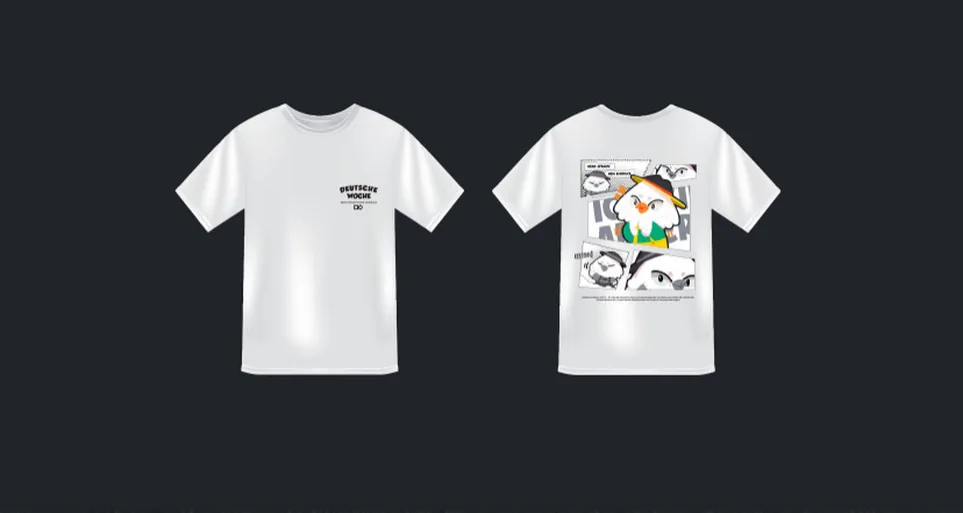 T-shirt, front and back
