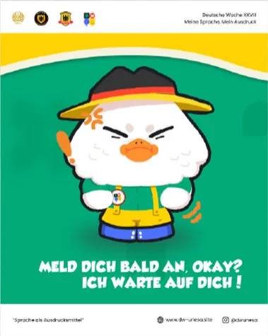 “Meld dich bald an, okay? Ich warte auf dich!”