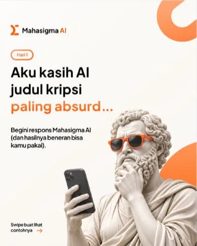 Aku kasih AI judul skripsi paling absurd…