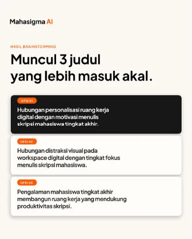 Muncul 3 judul yang lebih masuk akal.