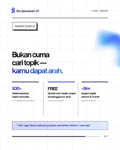 Bukan cuma cari topik — kamu dapat arah.