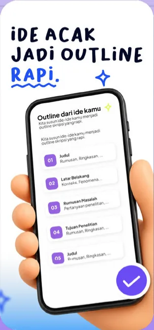 Ide acak jadi outline rapi.