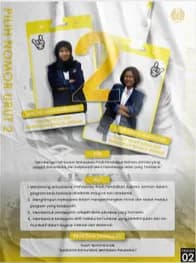 “Pilih nomor urut 2” campaign poster